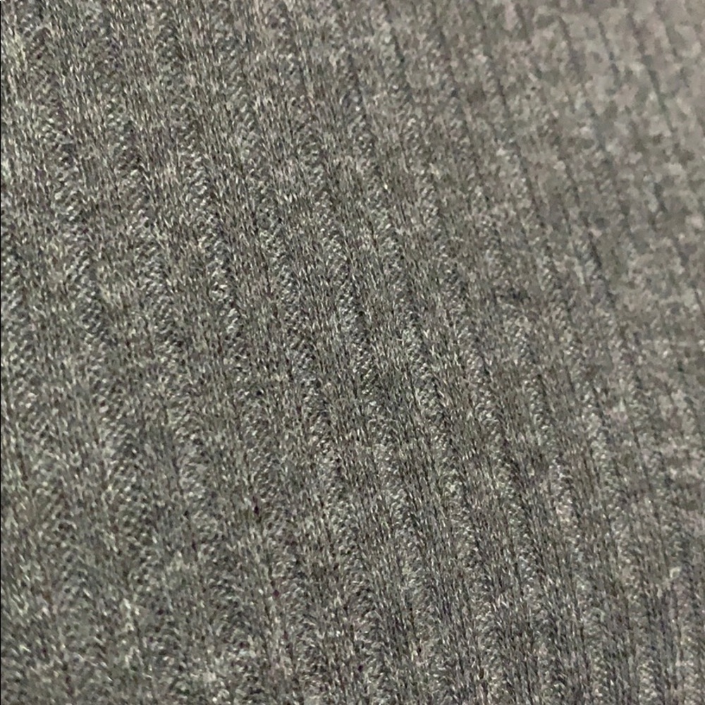 ❌DONATED❌Cherish Charcoal Gray Basic Ribbed Knit Top - Picture 6 of 9